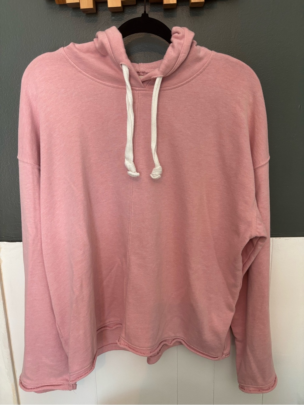 Madewell Pink Hoodie Sweatshirt Women’s Large Soft Pullover